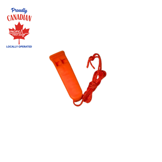 Emergency Survival Whistle, Orange Pacific First Aid
