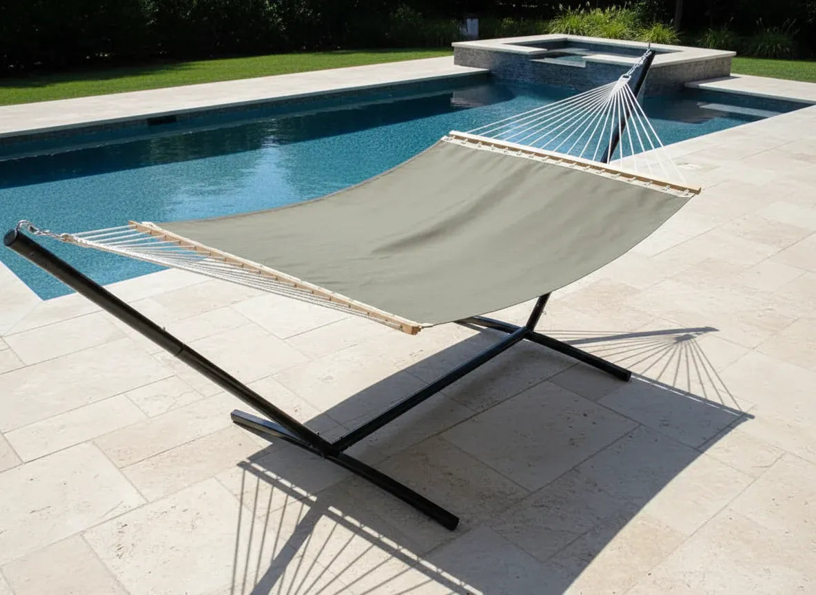 Poolside | Lake Hammock with 3-Beam Stand Hammock Universe Canada