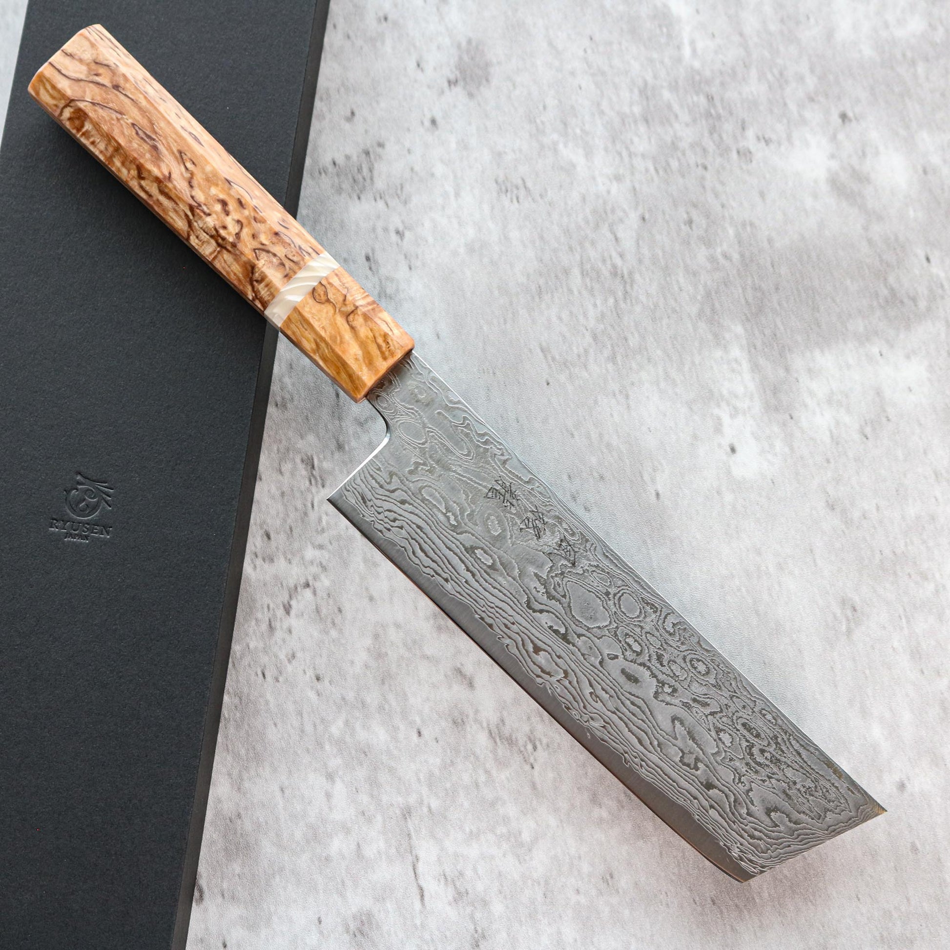 Ryusen Hamono Fukaku-ryu Nakiri 155 mm SHARP Knife Shop