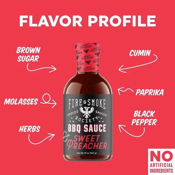 Fire & Smoke Society Sweet Preacher BBQ Sauce
