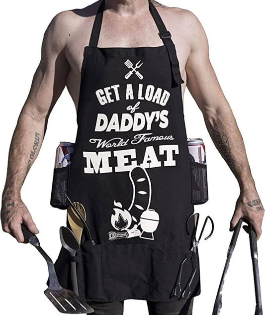 Get a load of Daddy's Meat Funny Apron
