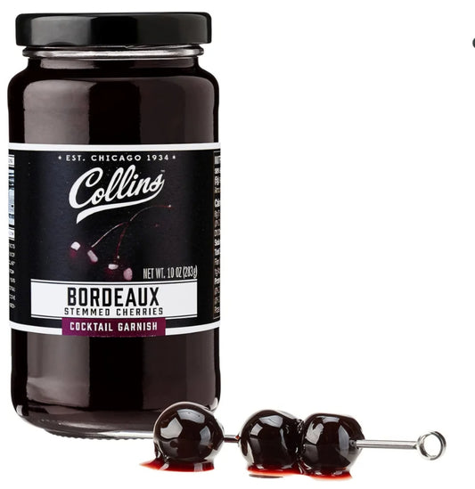 Collins Bourdeaux Stemmed Dark Cherries