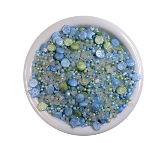 Snowy River Cocktail Confetti Blue Green