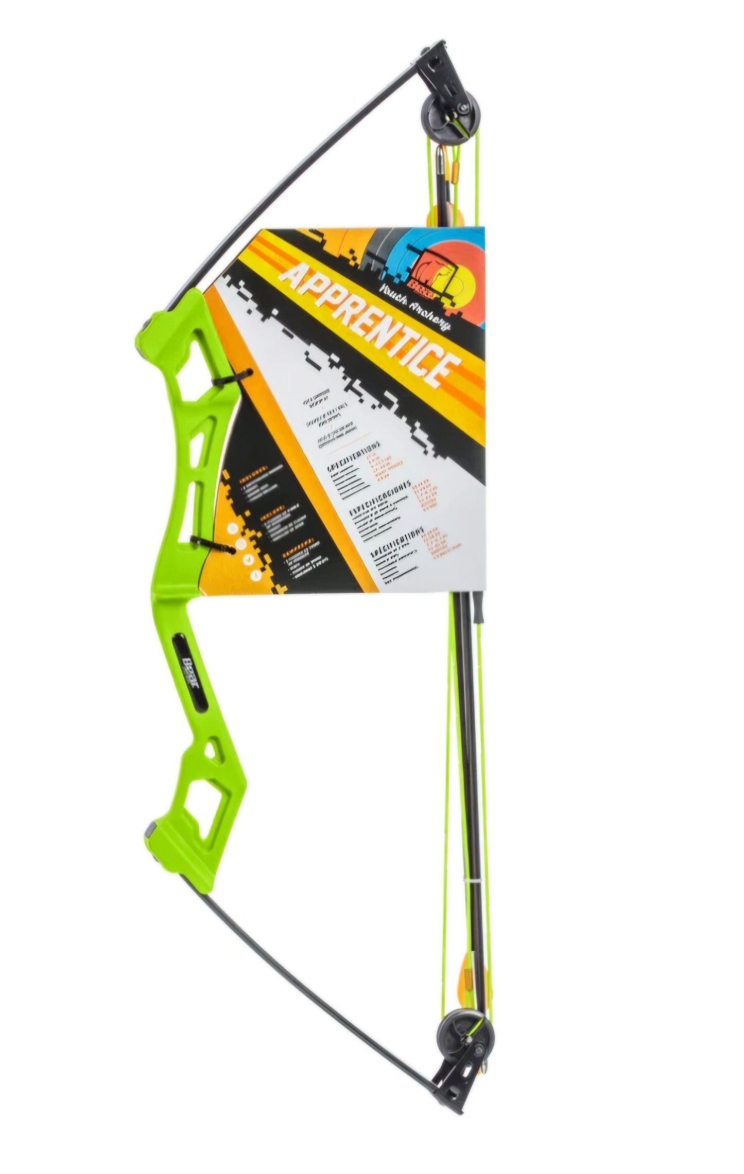 Bear Archery AYS6001GR Apprentice youth bow set 6-13 lbs 13-24" draw length Flo green