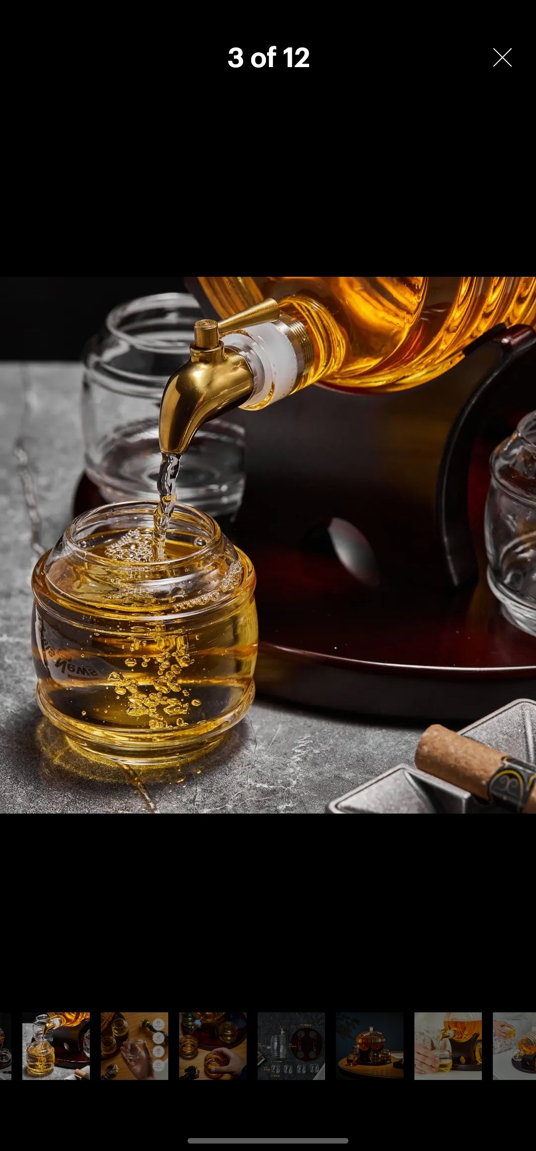 Barrel Whiskey Decanter by Craftgen