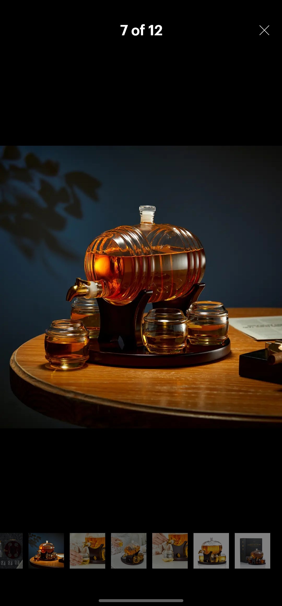 Barrel Whiskey Decanter by Craftgen