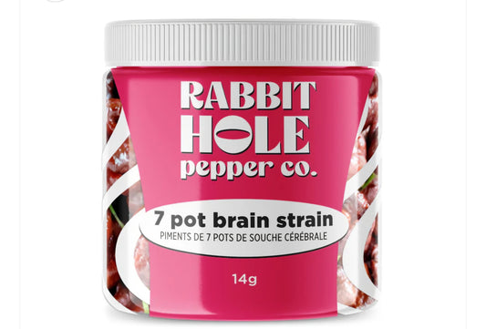 Rabbit Hole 7-Pot Brain Strain Dried Pepper Pods (1,200,000 SHU)