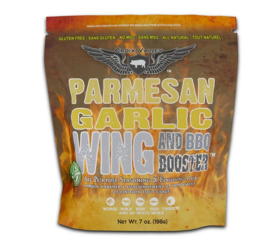 Parmesan Garlic Wing and BBQ Booster Croix Valley