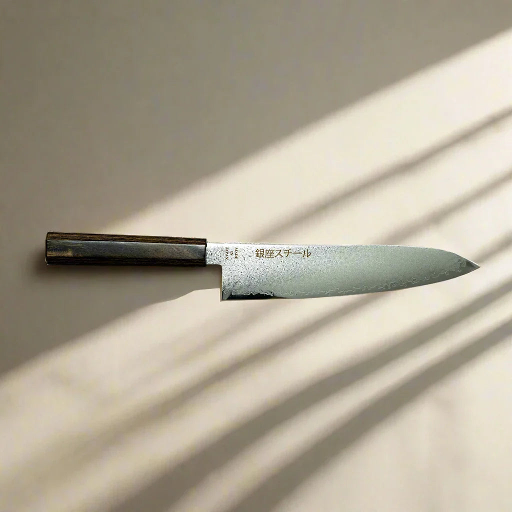 Seiryū (青龍) Series - Gyuto Knife 210mm VG10 Damascus steel Ginza Steel