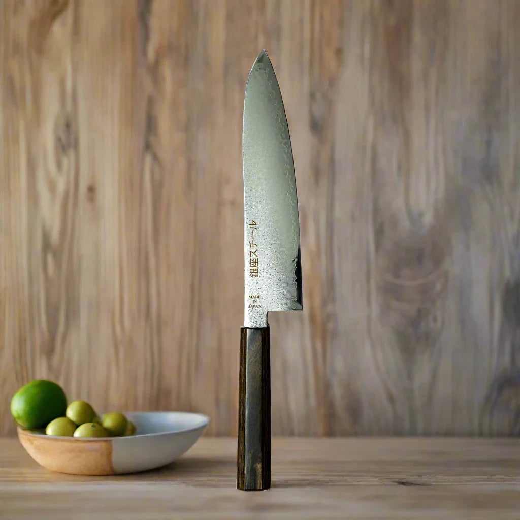 Seiryū (青龍) Series - Gyuto Knife 210mm VG10 Damascus steel Ginza Steel