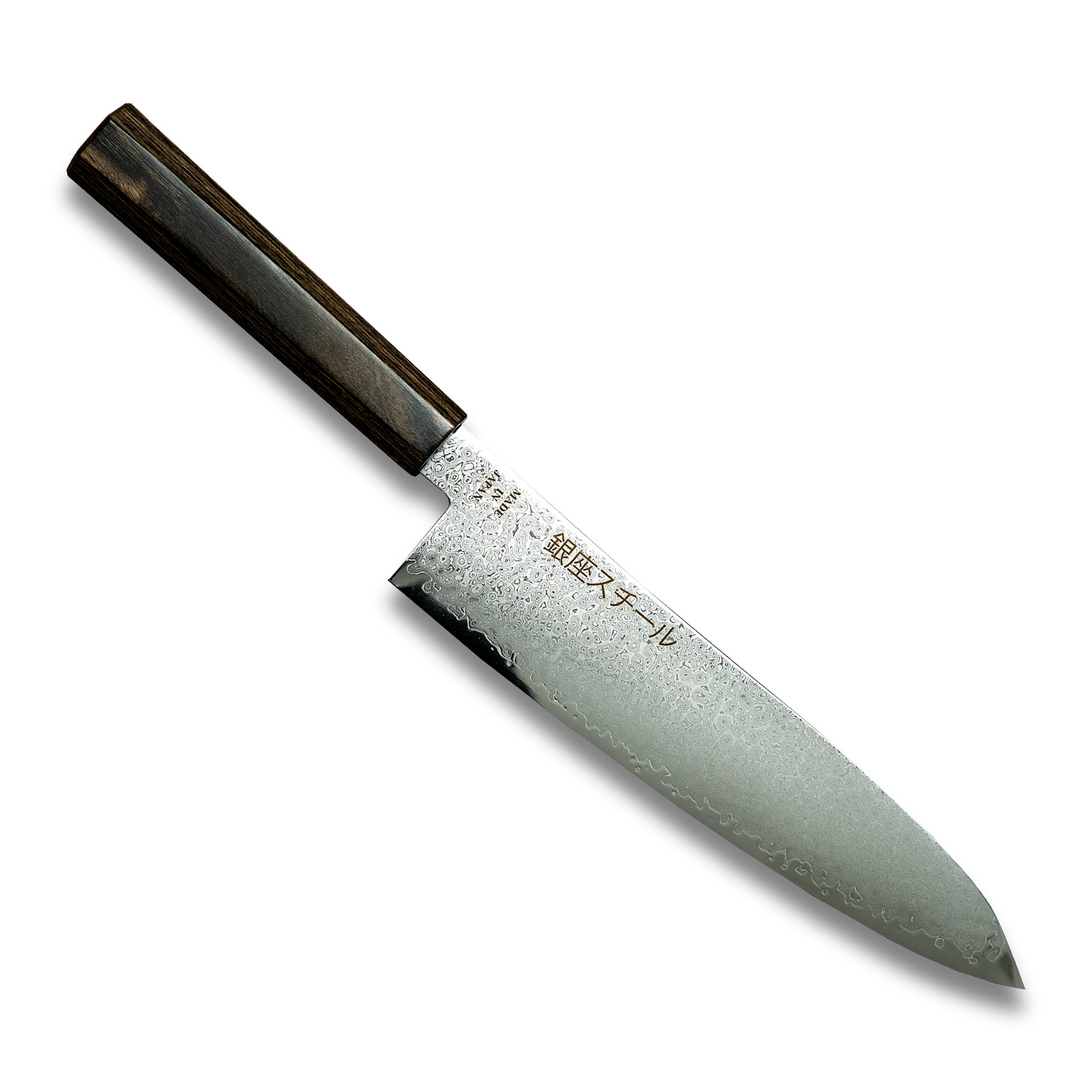 Seiryū (青龍) Series - Gyuto Knife 210mm VG10 Damascus steel Ginza Steel
