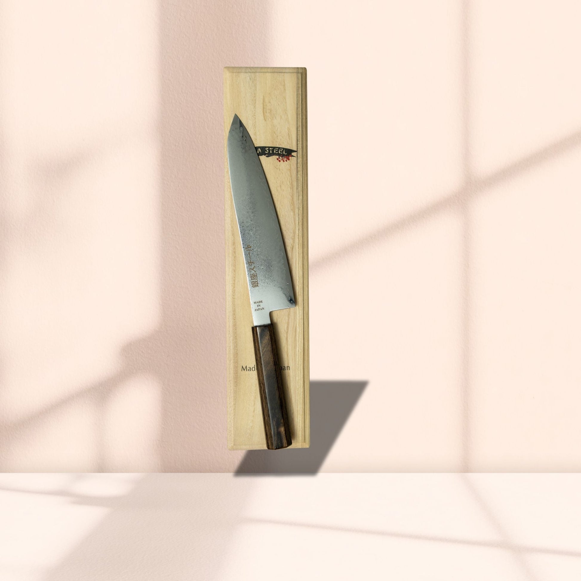 Seiryū (青龍) Series - Gyuto Knife 210mm VG10 Damascus steel Ginza Steel