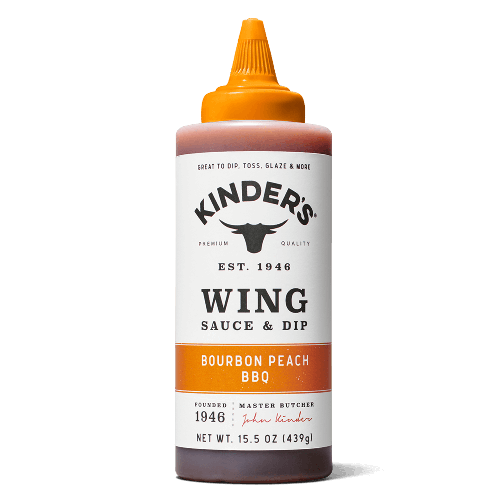 Kinder's Bourbon Peach BBQ Wing Sauce SlobsRus BBQ