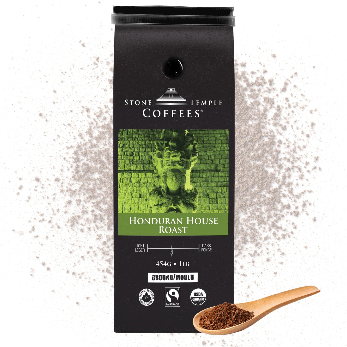 Honduran House Roast - Ground, Medium Roast, Certified Organic OCIA/ Fairtade Coffee 1lb/454g