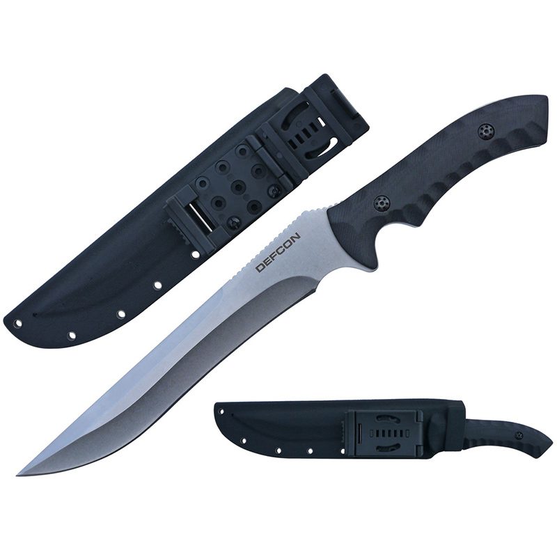 14 1/2" D2 Steel Stonewash Fixed Blade Knife