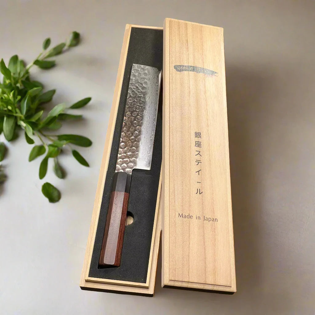 Tsumugi 180 - Nakiri Knife 165mm Ginza Steel