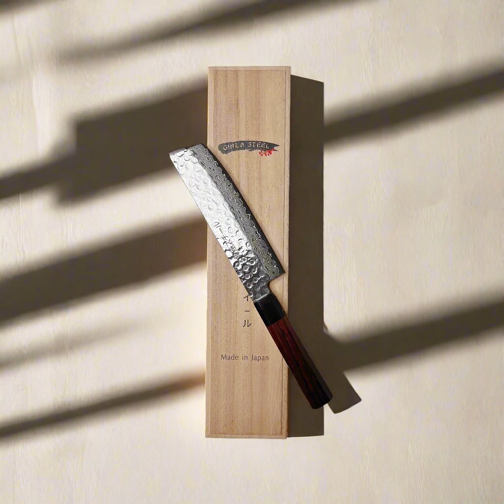 Tsumugi 180 - Nakiri Knife 165mm Ginza Steel
