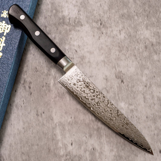 Tsunehisa Damascus AUS-10 135mm Petty SHARP Knife Shop