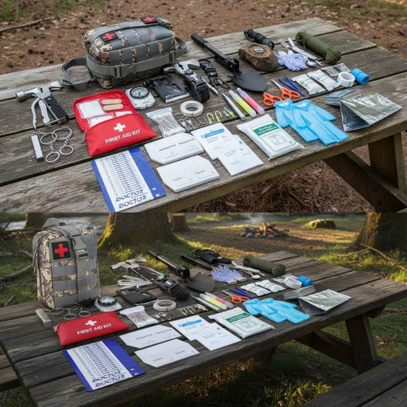 Outdoor Survival Kit + First Aid