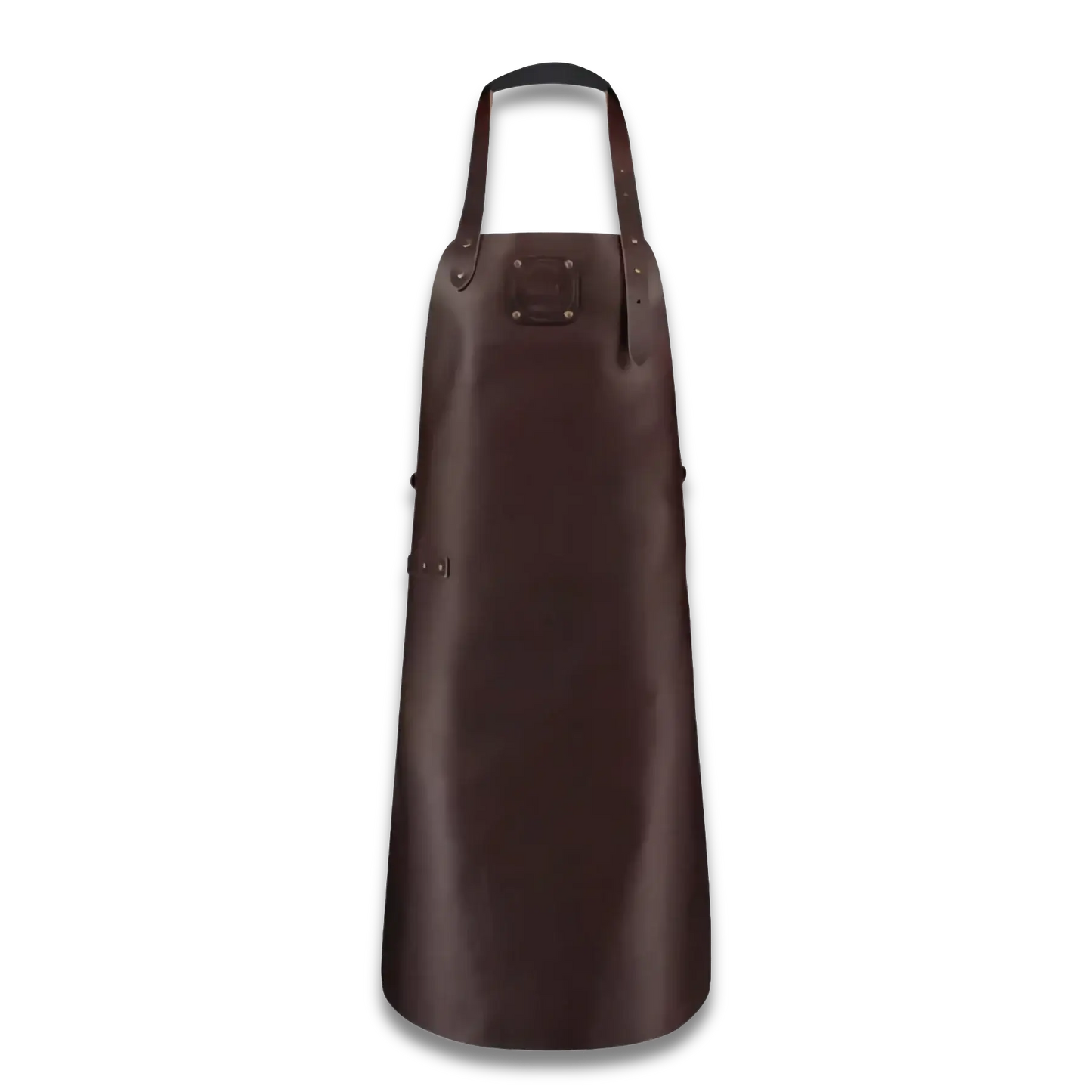 WITLOFT - Handcrafted Classic Leather Apron Dark Brown Ginza Steel