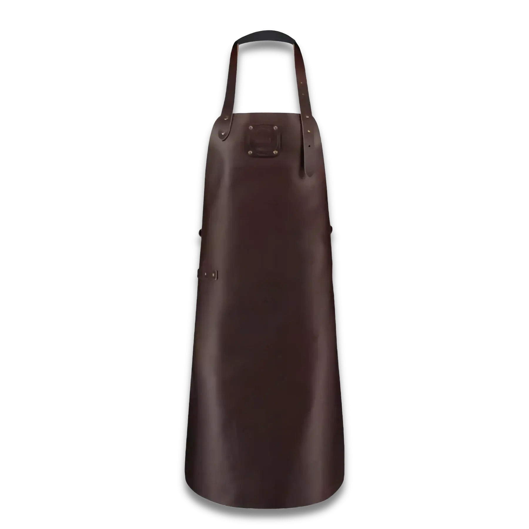 WITLOFT - Handcrafted Classic Leather Apron Dark Brown Ginza Steel