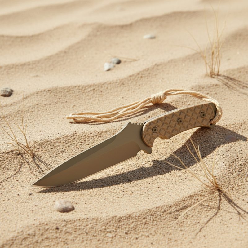 12" Hunting Knife Tan