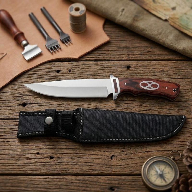 Xtreme Hunting Knife Rosewood Straight
