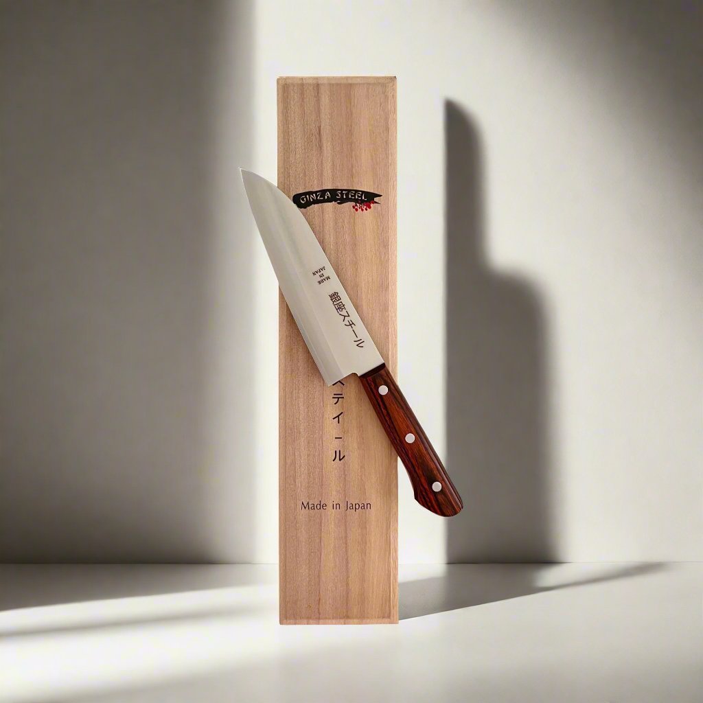Yamato 170 - Santoku Knife 170mm Blade | VG1 DP CLAD Ginza Steel