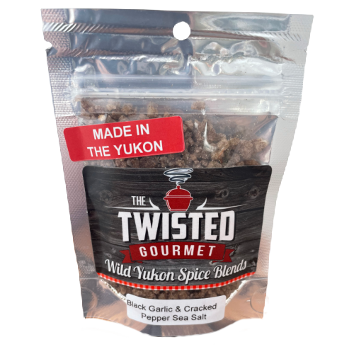 Black Garlic & Cracked Pepper Sea Salt