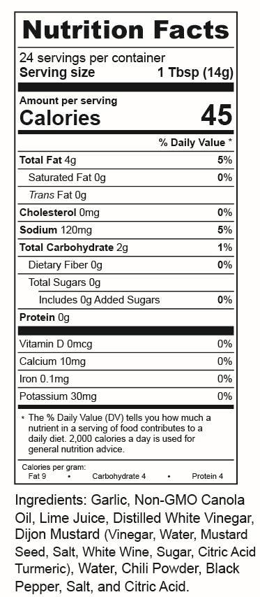 Torchbearer Oh My Garlic | 12oz Bottle | Garlicy and Mild | Heat 0/10