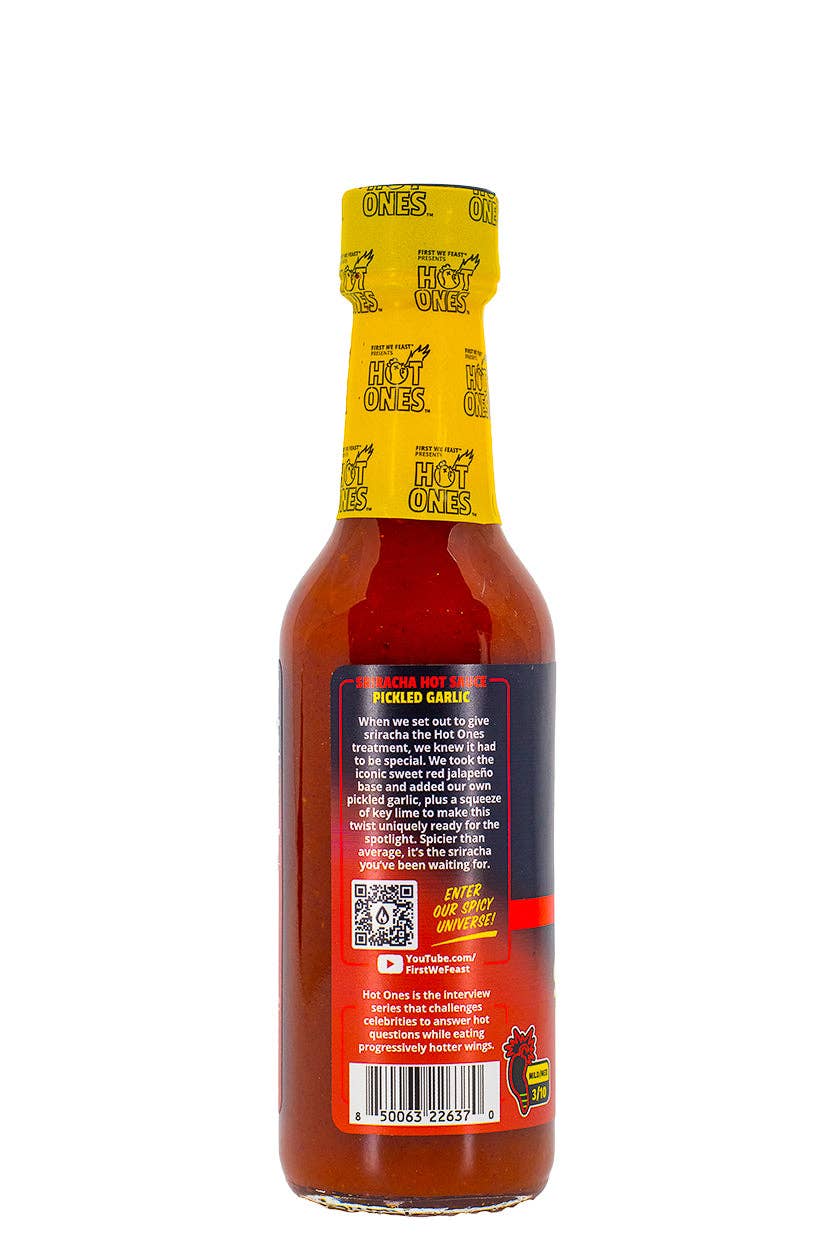 Pickled Garlic Sriracha | Hot Ones Hot Sauce Heatonist