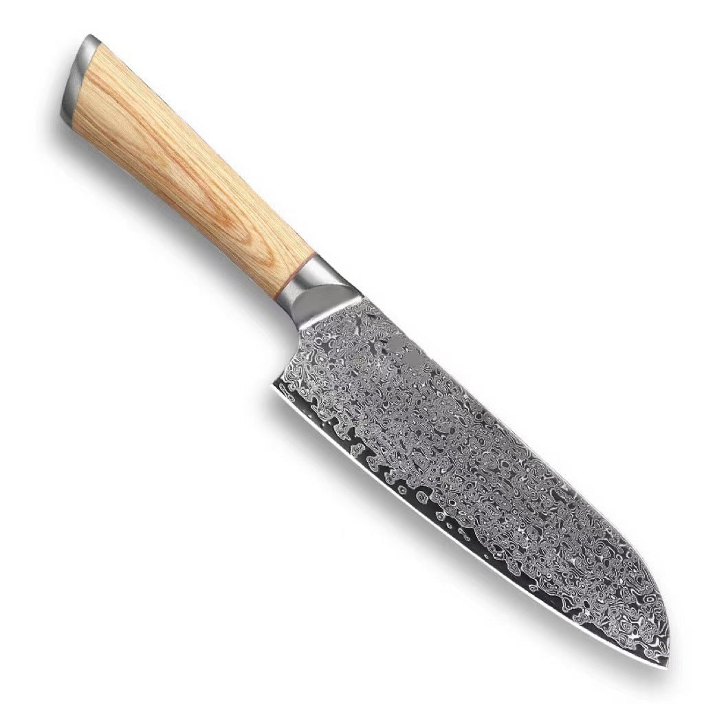 V-Gold 67-Layer Damascus Kitchen Knife – Stainless Steel Chef, Cleaver & Utility Knife