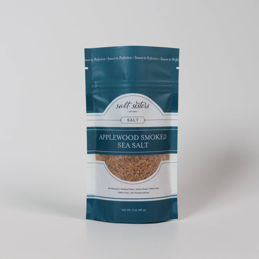 All-Natural Sea Salt - Applewood Smoked - 3 oz Bag