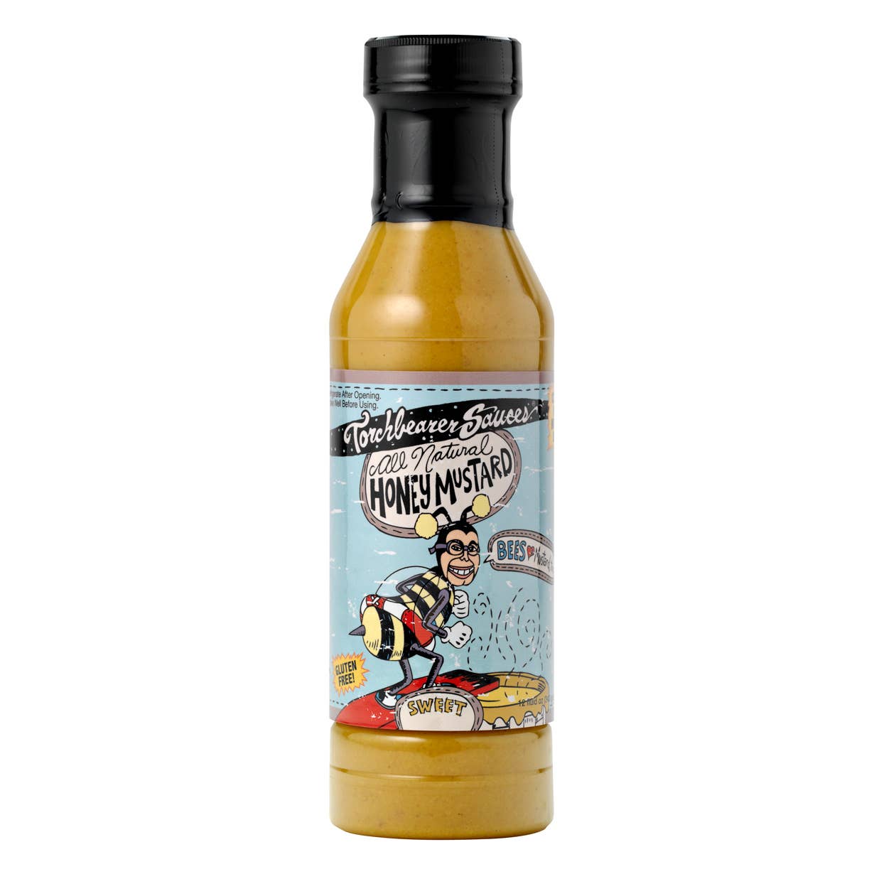 Torchbearer Honey Mustard | 12oz Bottle | Sweet Mustard | Heat 0/10