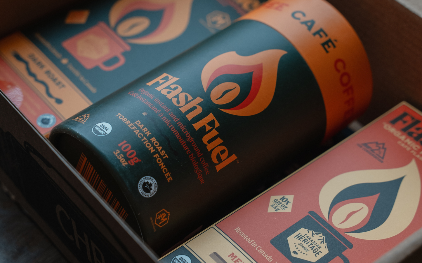 Flash Fuel Organic Instant Coffee - Bulk Canisters (DARK)