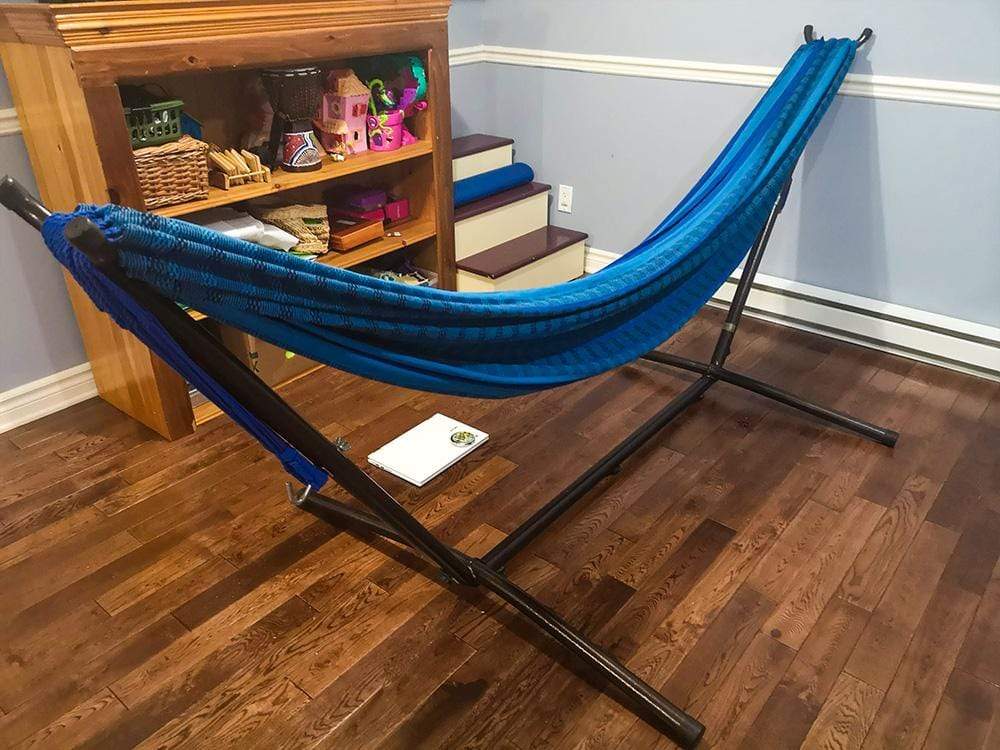 Premium Brazilian Style Double Hammock with Universal Stand Hammock Universe Canada
