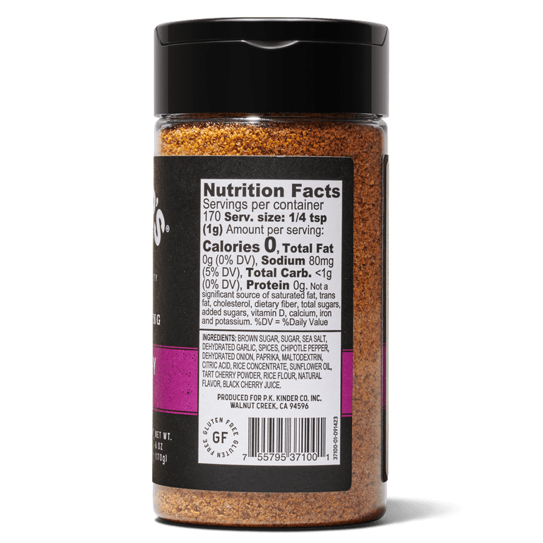 Kinder's Black Cherry Chipotle Seasoning, 6oz SlobsRus BBQ