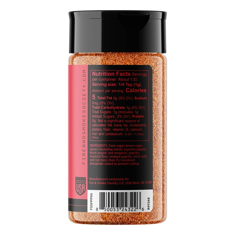 Fire & Smoke Society Brazen Pig BBQ Seasoning, No Salt Seasoning SlobsRus BBQ