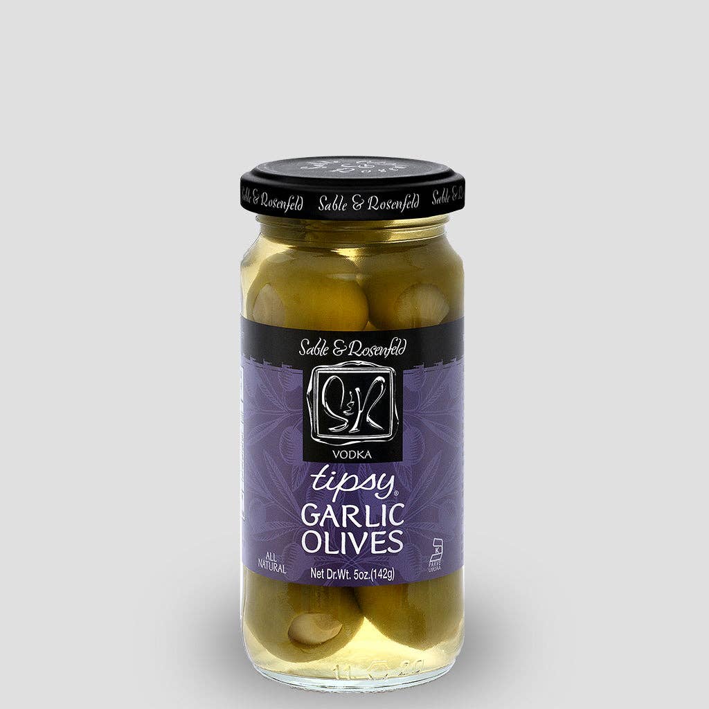 Vodka Garlic Tipsy Olives