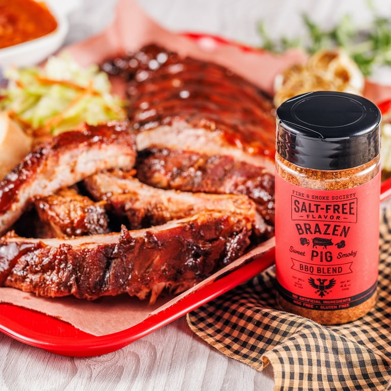 Fire & Smoke Society Brazen Pig BBQ Seasoning, No Salt Seasoning SlobsRus BBQ