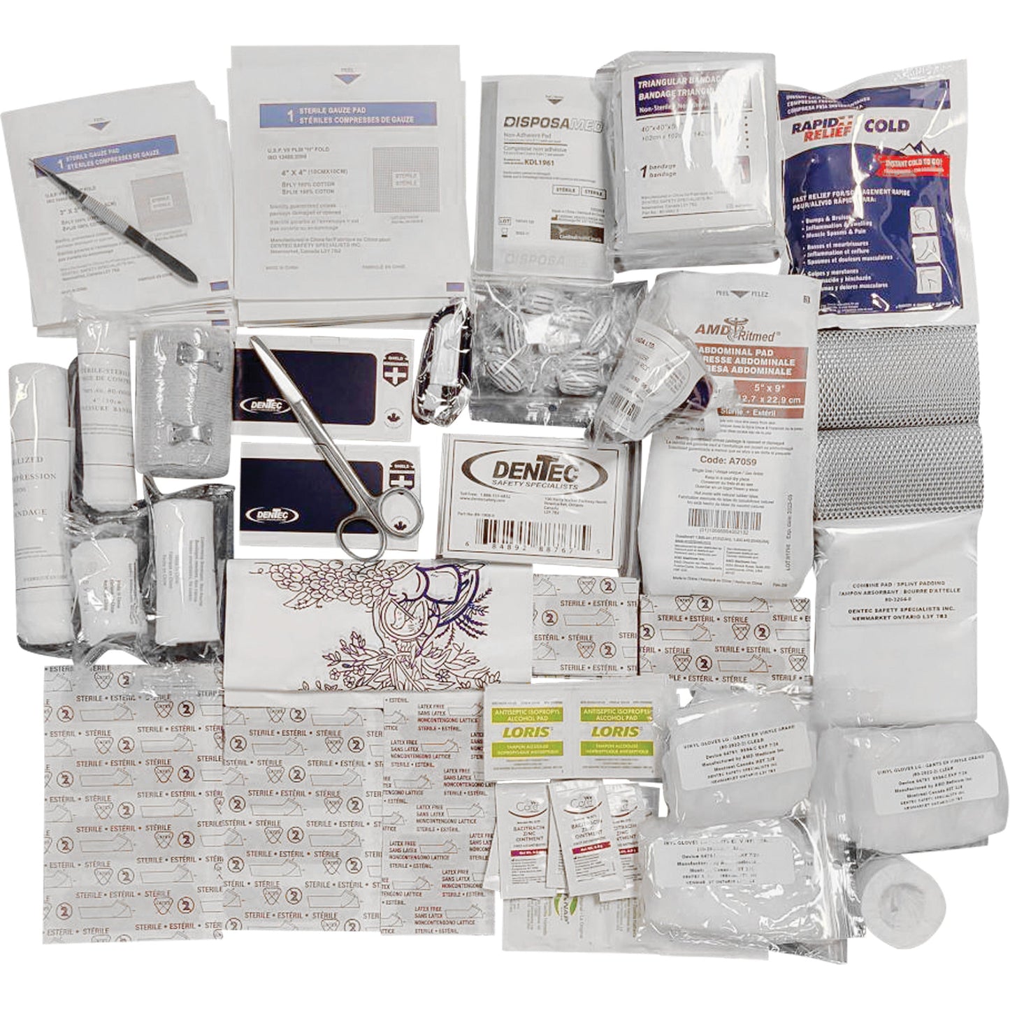 CSA Z1220-17 Type 3 Intermediate Small First Aid Kit | 24 Unit Plastic Box - Bulk Packed for 2-25 Workers