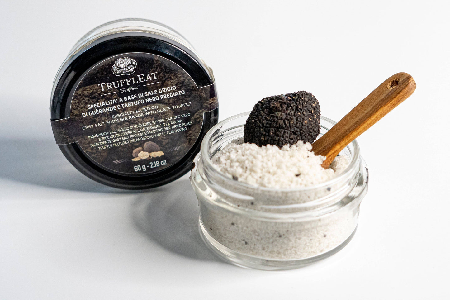 Gray salt of guerande and black truffle 60 gr Made in Italy