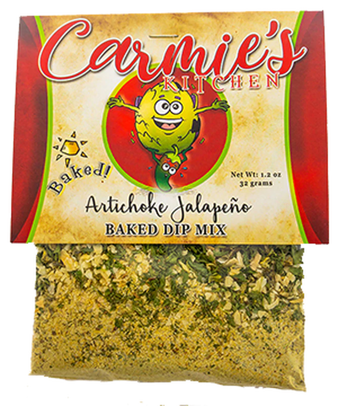 Baked Artichoke Jalapeno Dip Mix Carmie's Kitchen