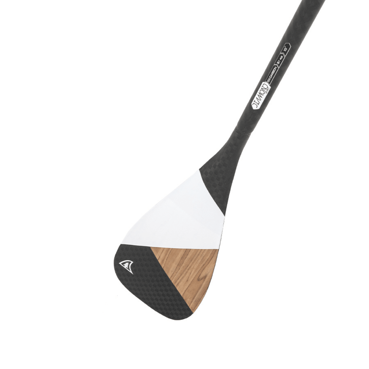 DIAMOND PADDLE - ASYMMETRIC WOOD CARBON 12k - Fix 1 piece