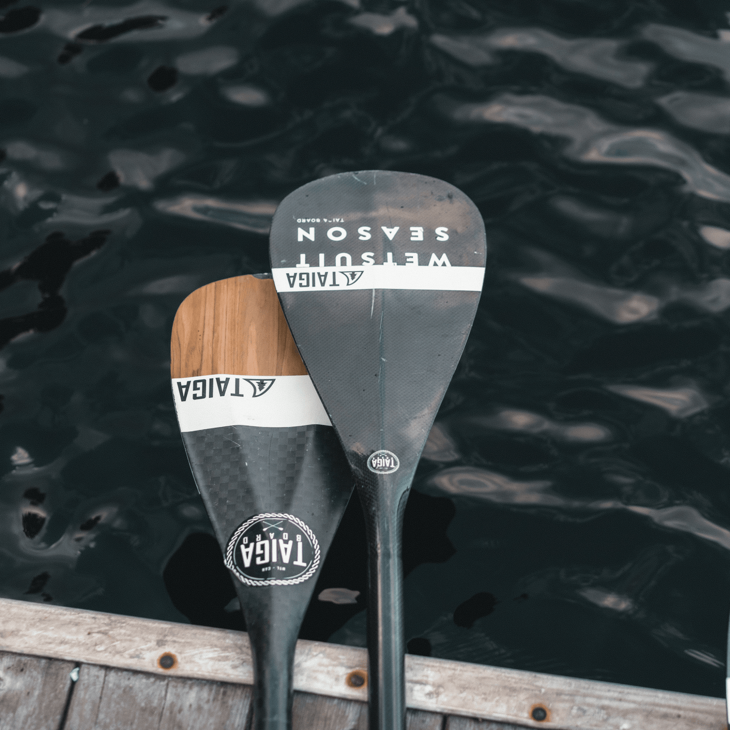 DIAMOND PADDLE - WOOD CARBON 12k - Fix 1 piece