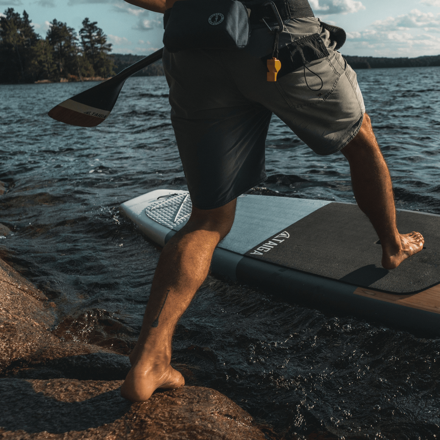 DIAMOND PADDLE - WOOD CARBON 12k - Fix 1 piece