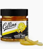 Collins Lemon Twist Cocktail Garnish