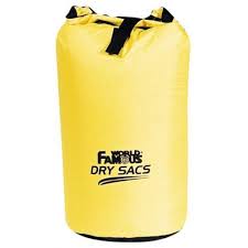 World Famous 1226 Waterproof Dry Sack 20L 9.5"X21" Yellow