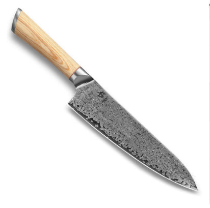 V-Gold 67-Layer Damascus Kitchen Knife – Stainless Steel Chef, Cleaver & Utility Knife