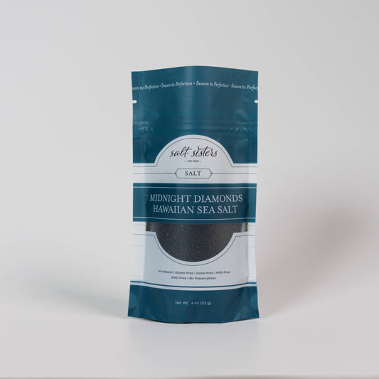 Sea Salt - Hawaiian - Midnight Diamonds - Fine - 4 oz Bag